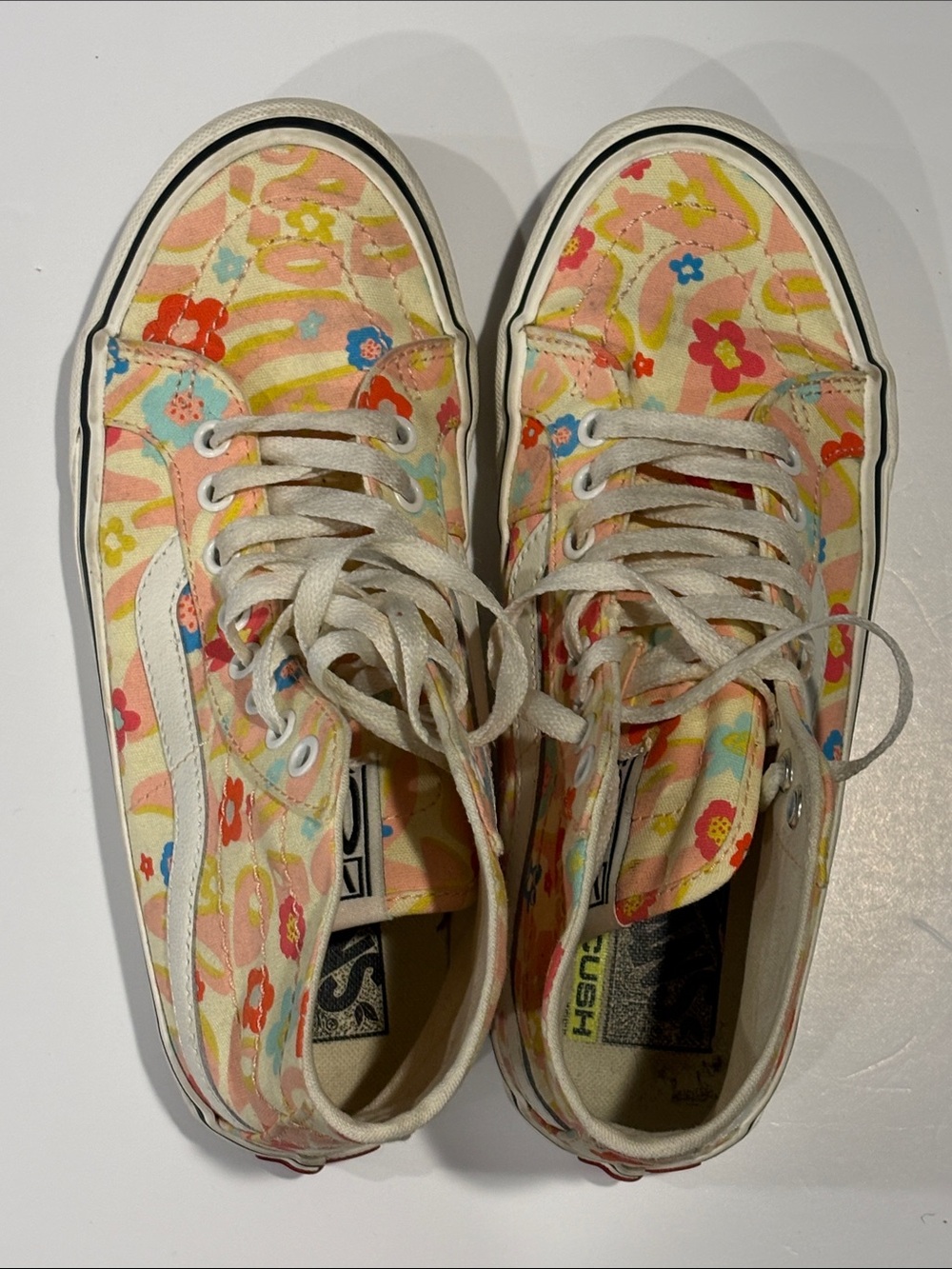 Floral High-Top Sneakers